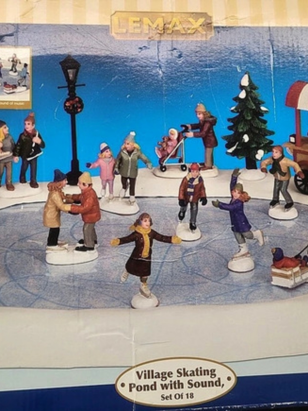 Lemax Village Skating Pond with Sound Holiday